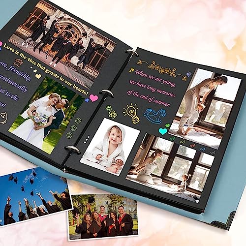 HASTHIP® DIY Scrapbook Photo Album Kit for Couple Special Our Adventure with Pens Washi Tapes Stickers 60 Pages Hardcover 8.5x11 Inches 3 PCS HASTHIP® DIY Scrapbook Photo Album Kit for Couple Special Our Adventure with Pens Washi Tapes Stickers 60 Pages Hardcover 8.5x11 Inches 3 PCS